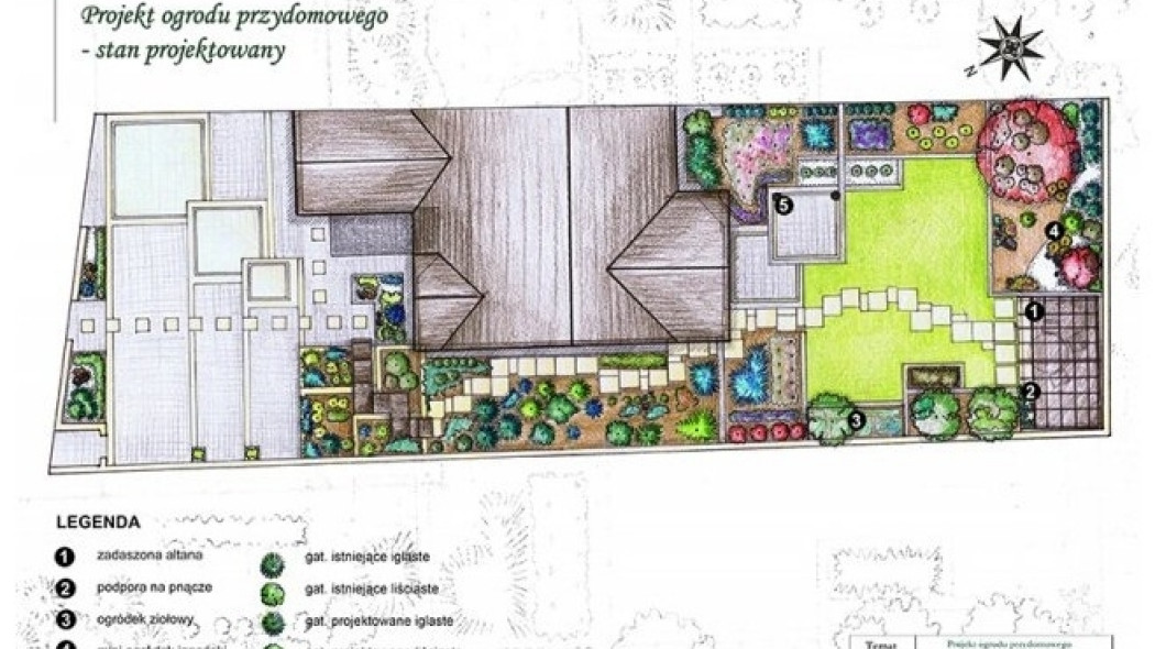 Projekt ogrodu przydomowego w stylu orientalnym