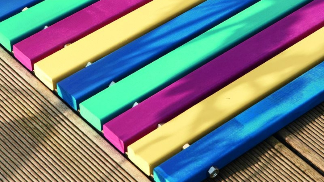 Zrób to sam - tęczowa wycieraczka