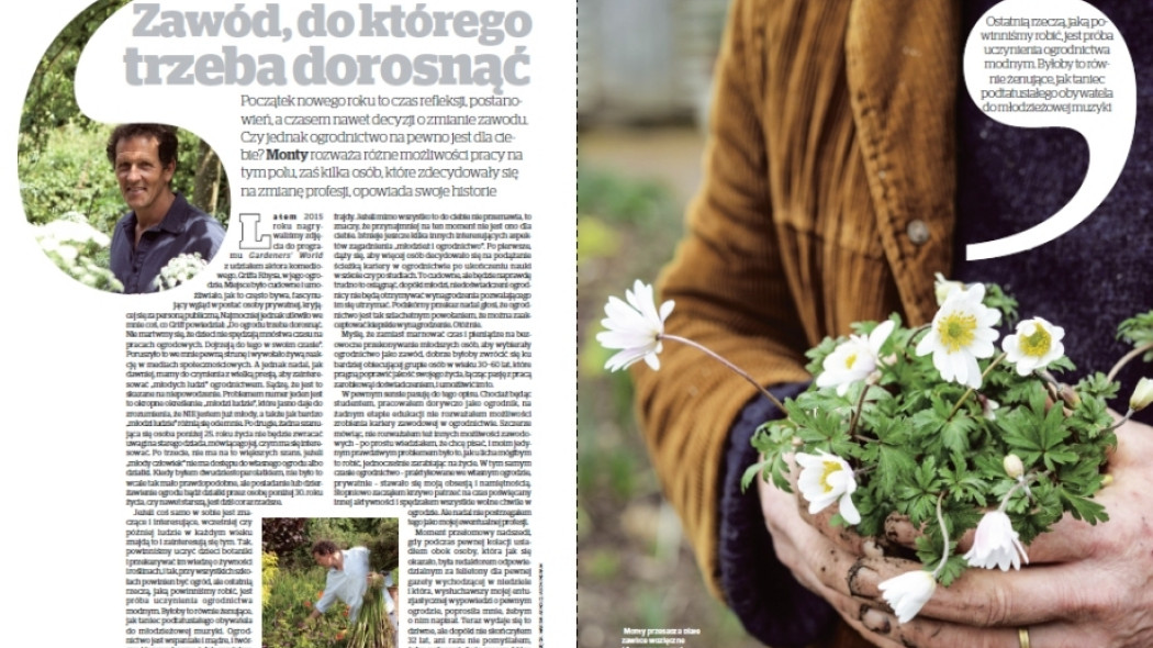 Praca w ogrodnictwie - Zawód do którego trzeba dorosnąć - Gardeners World Polska 1-2017