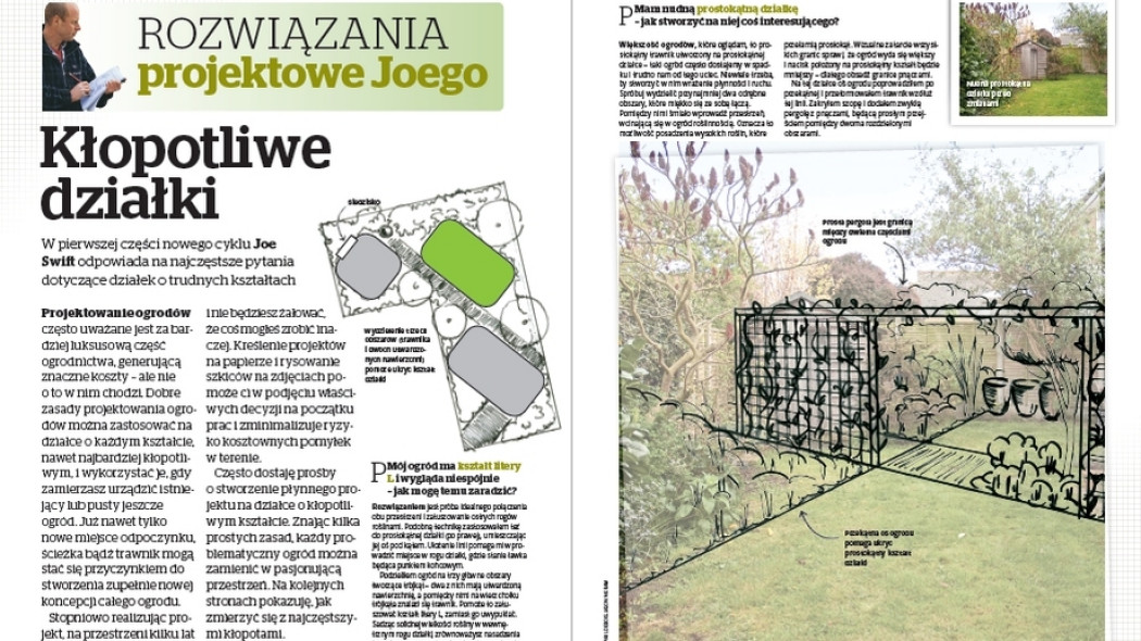 Projekty Joego - Kłopotliwe działki - Gardeners World Polska 2-2017