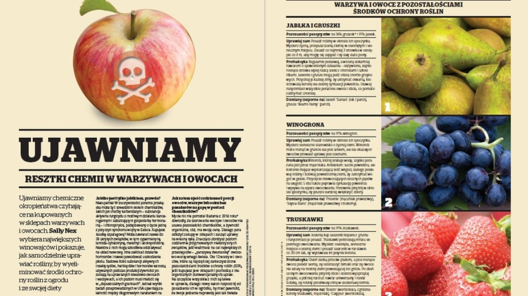 Ujawniamy resztki chemii w warzywach i owocach - Gardeners World Polska 2-2017
