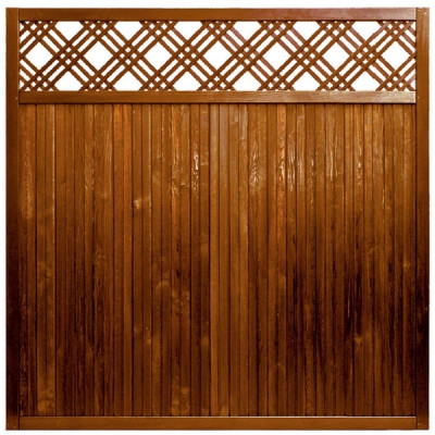 Drewniany panel ogrodzeniowy