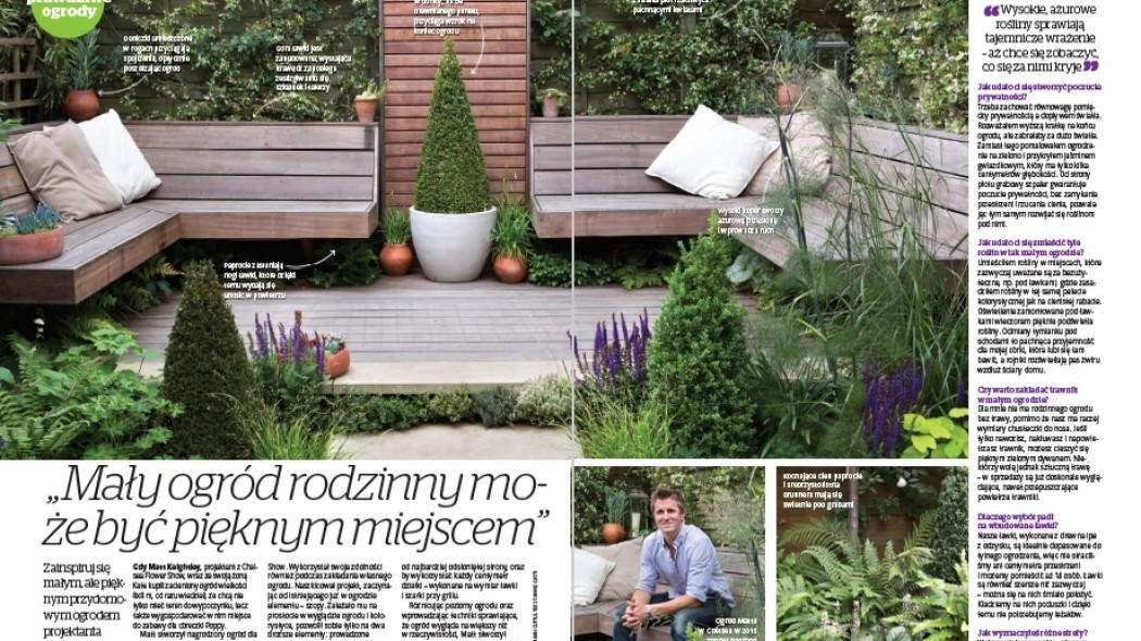 Mały ogród rodzinny może być pięknym miejscem - Gardeners World Polska 3-2017