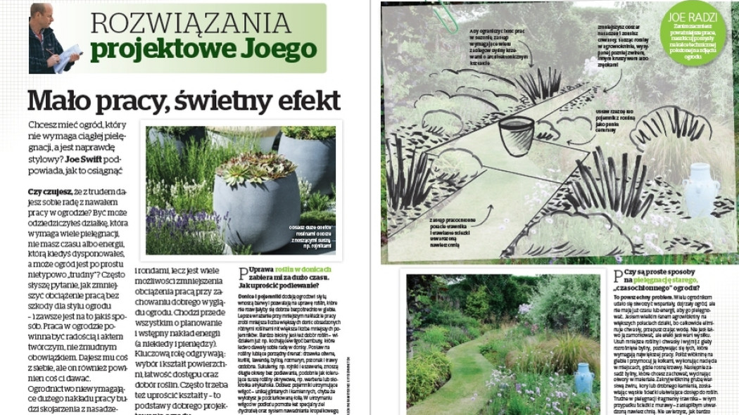 Projekty Joego. Mało pracy świetny efekt - Gardeners World Polska 6-2017