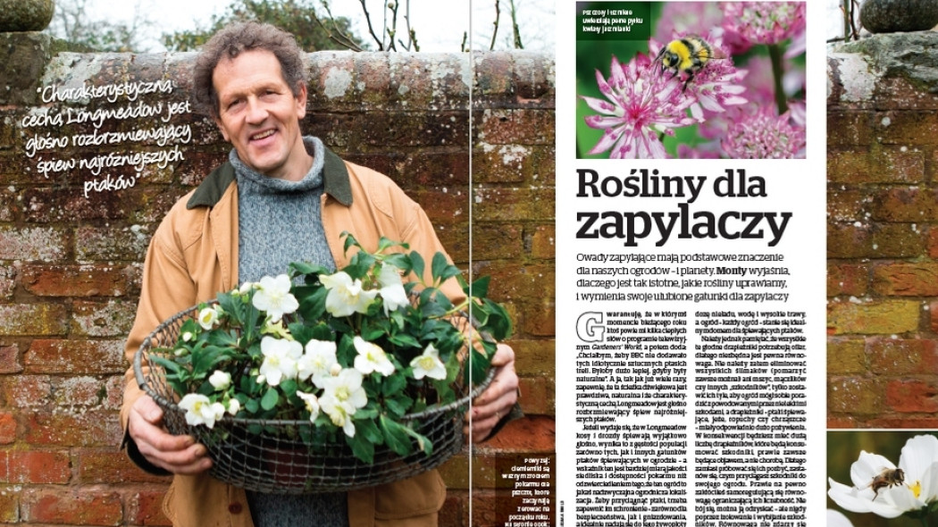 Monty, Rośliny dla zapylaczy - Gardeners World Polska - 1-2018