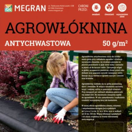 Czarna agrowłóknina do ściółkowania