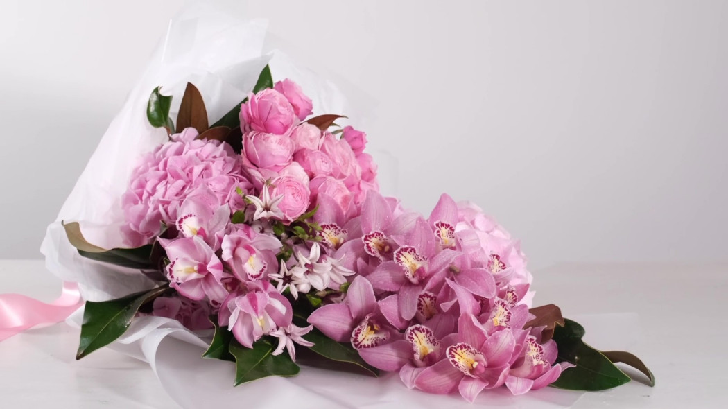 Bukiet z cymbidium