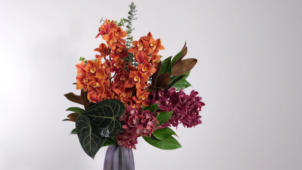 Bukiet z cymbidium