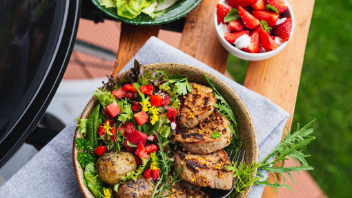 Salsa truskawkowa z grillowanymi polędwiczkami – na meksykańską nutę