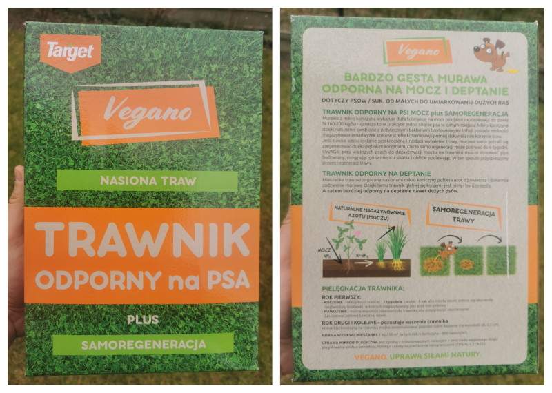 Vegano - nasiona traw odpornych na psi mocz