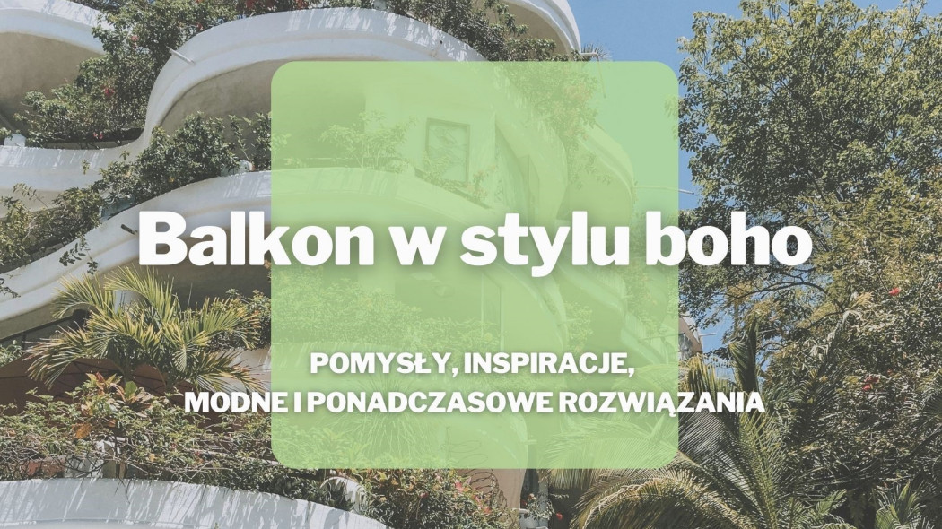 balkon w stylu boho
