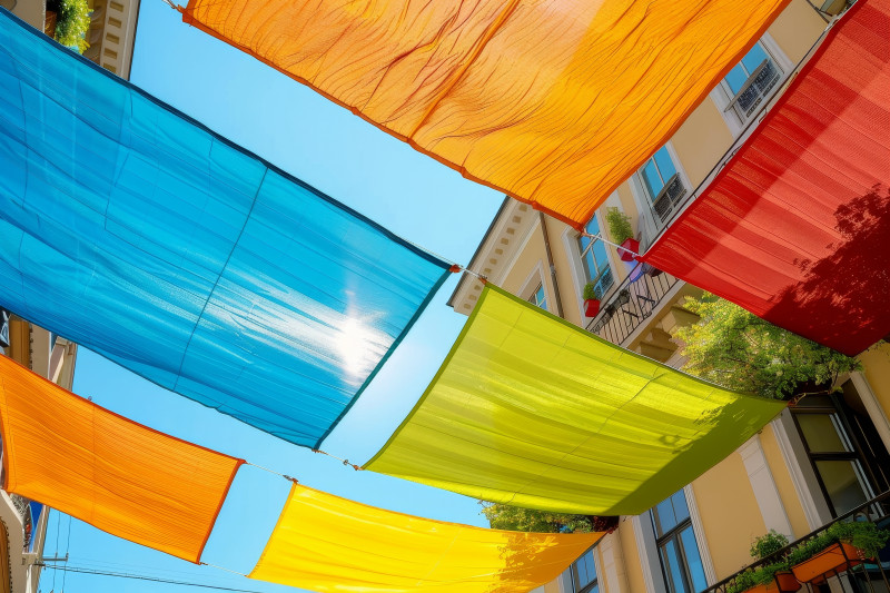 Żagle przeciwsłoneczne na balkon