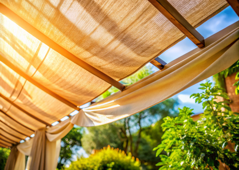 Zadzaszenie z tkaniny na balkon