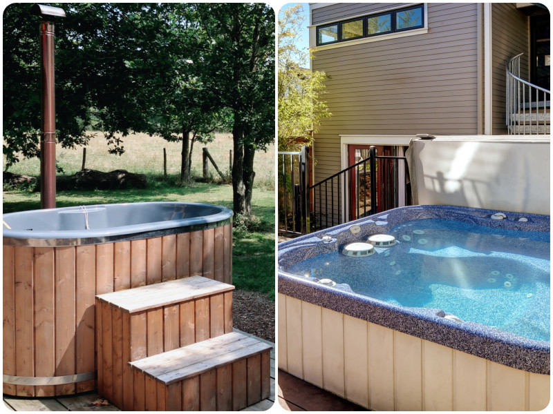 Wanna ogrodowa i jacuzzi