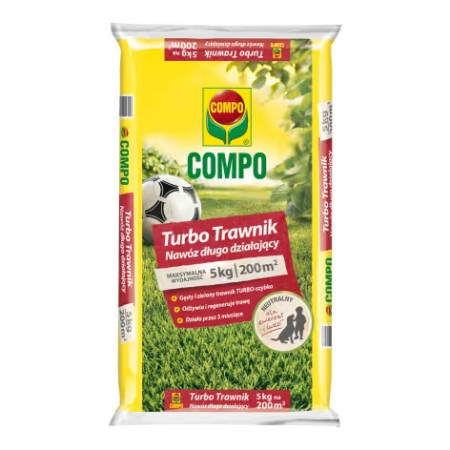 Nawóz długo działający COMPO Turbo Trawnik