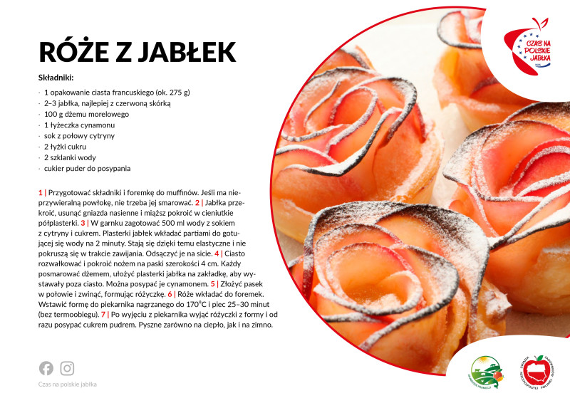 Róże z jabłek