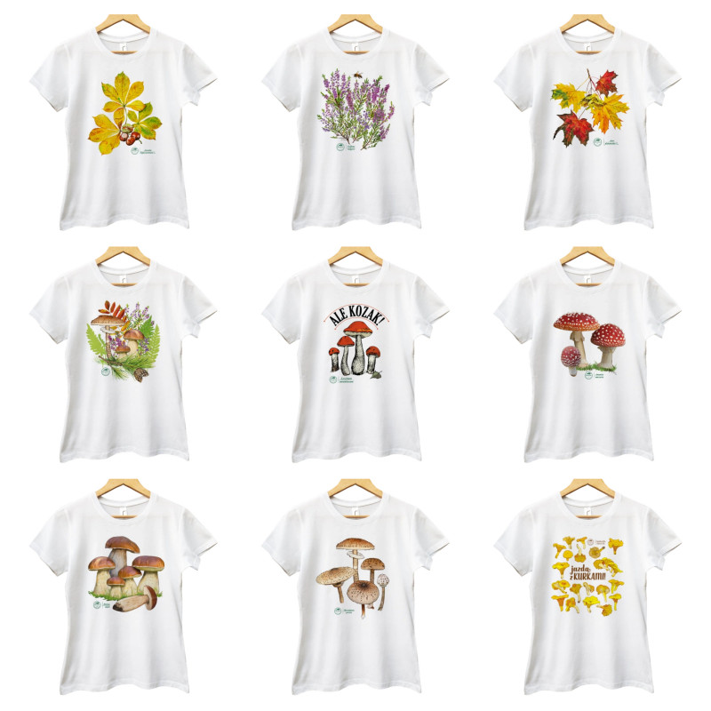 Jesienne t-shirty bawełniane od Botaniki