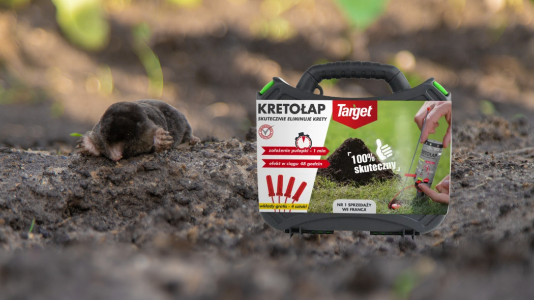 Kretołap - pułapka z petardami na krety