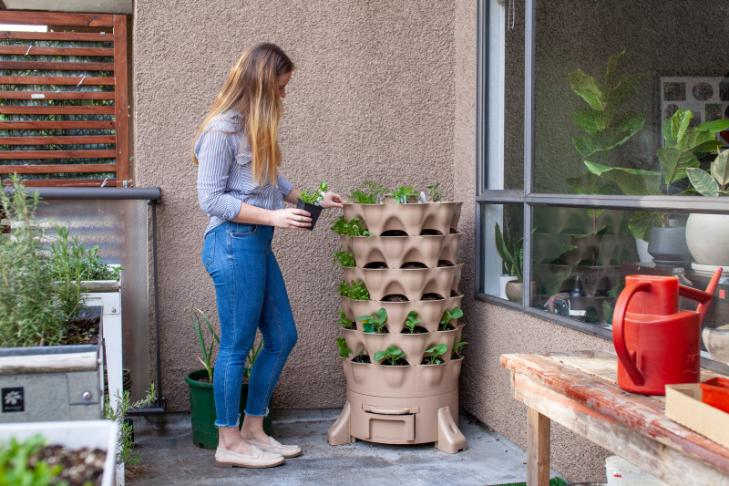 Nawet niewielki balkon może zamienić się w funkcjonalny warzywnik dzięki wykorzystaniu systemów pionowych