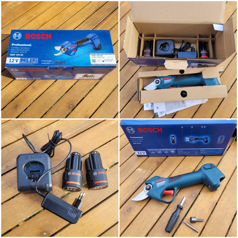 Test sekatora akumulatorowego Bosch GGP Pro Pruner w ogrodzie