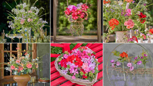 Kompozycje kwiatowe na stoły z wykorzystaniem ciętych pelargonii. Pomysły na bukiety i rękodzieło