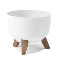 Osłonka doniczka misa &Oslash;240 mm Roma &ndash; biała &ndash; Lamela