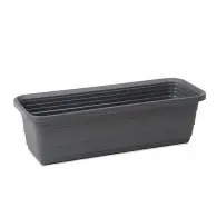 Skrzynka balkonowa Bona 50 cm &ndash; antracyt &ndash; Lamela
